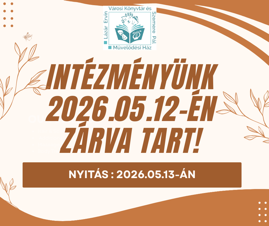 Intézményünk 2026.05.12-én